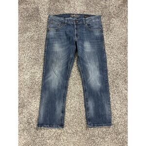 Rock 47 Denim By Wrangler Thick Stitch Slim Straight Men's Jeans Size38 X 30